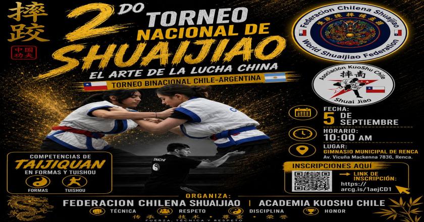 2 do TORNEO NACIONAL DE SHUAIJIAO. 05 de Septiembre 2026.